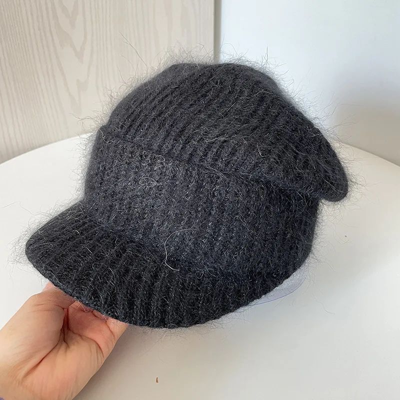 Women's Warm Casual Knitted Octagonal Black - Shop at LoveMi