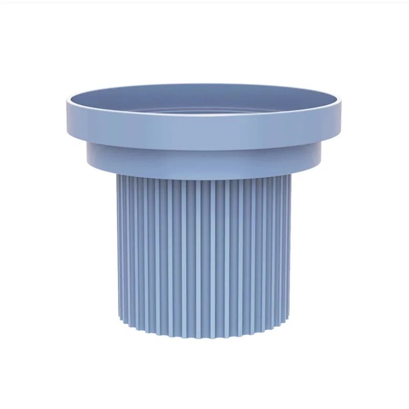 Cat Bowl Protects Cervical Vertebrae High Foot Bowl - Smog Blue Big Food Bowl
