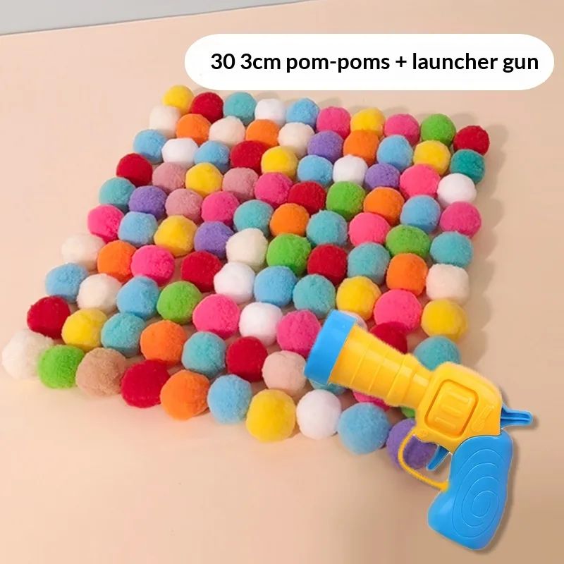 Cat Pompons Gun Relief Toy 1Gun 500Balls - Shop at LoveMi