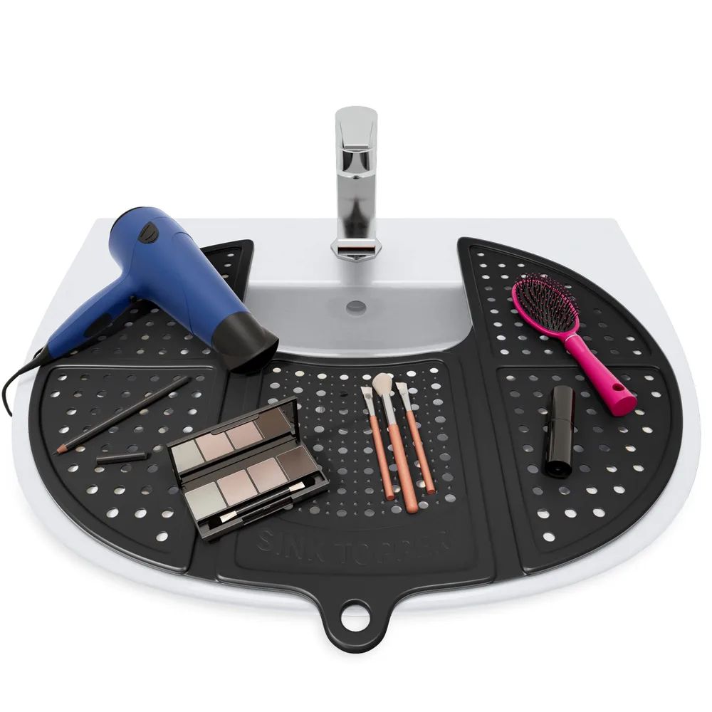 Top Of Sink Foldable Sink Cover Silicone Black - Shop at LoveMi