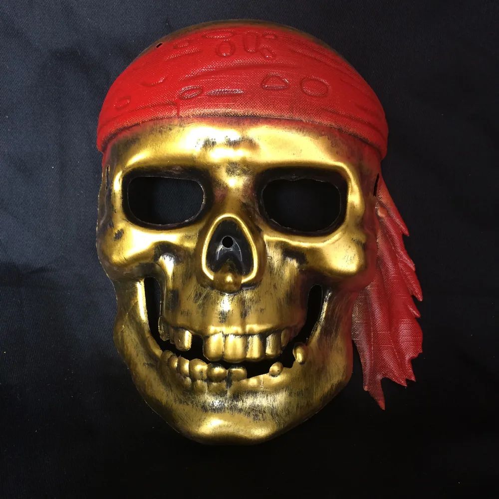 Skull pirate headgear Gold - Shop at LoveMi