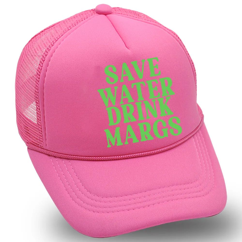 Save Water Ink Margs Printed Baseball Cap Rose Red - Shop at LoveMi